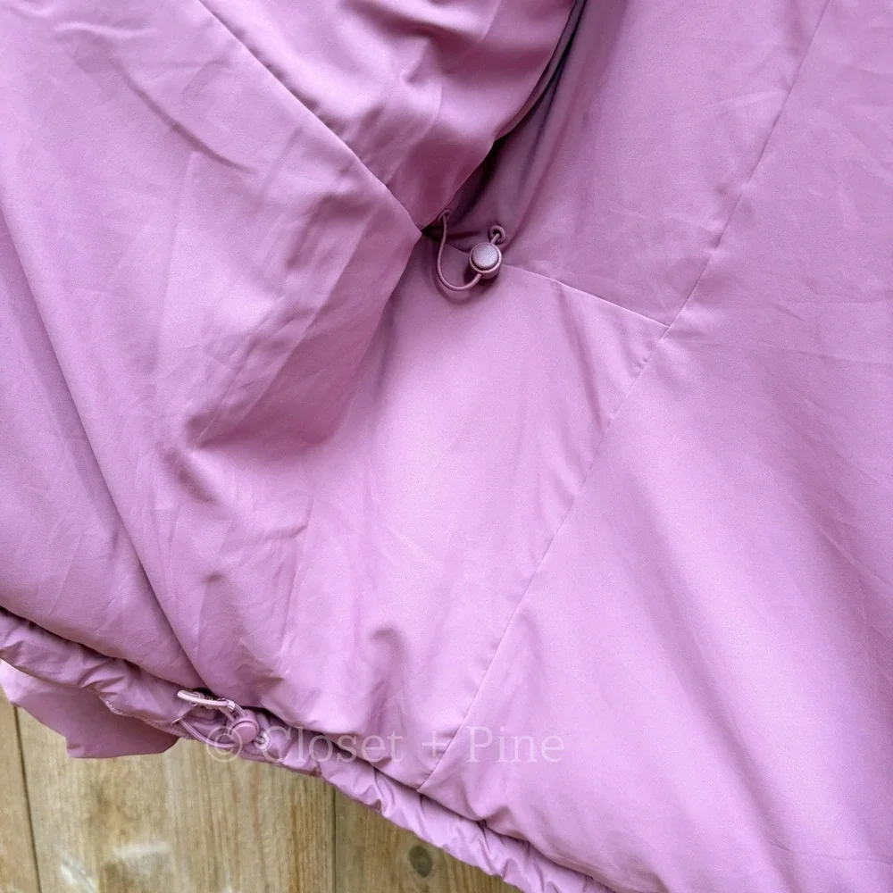Lululemon Wunder Puff Jacket Velvet Dust Purple Pink Size 8 Hooded Puffer Coat - Picture 8 of 17